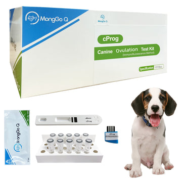 10Pcs Ovulation Test Strips for Canine, Only Used with Dog Ovulation Detector（Fluorescence Immunoassay Analyzer),cProg-10